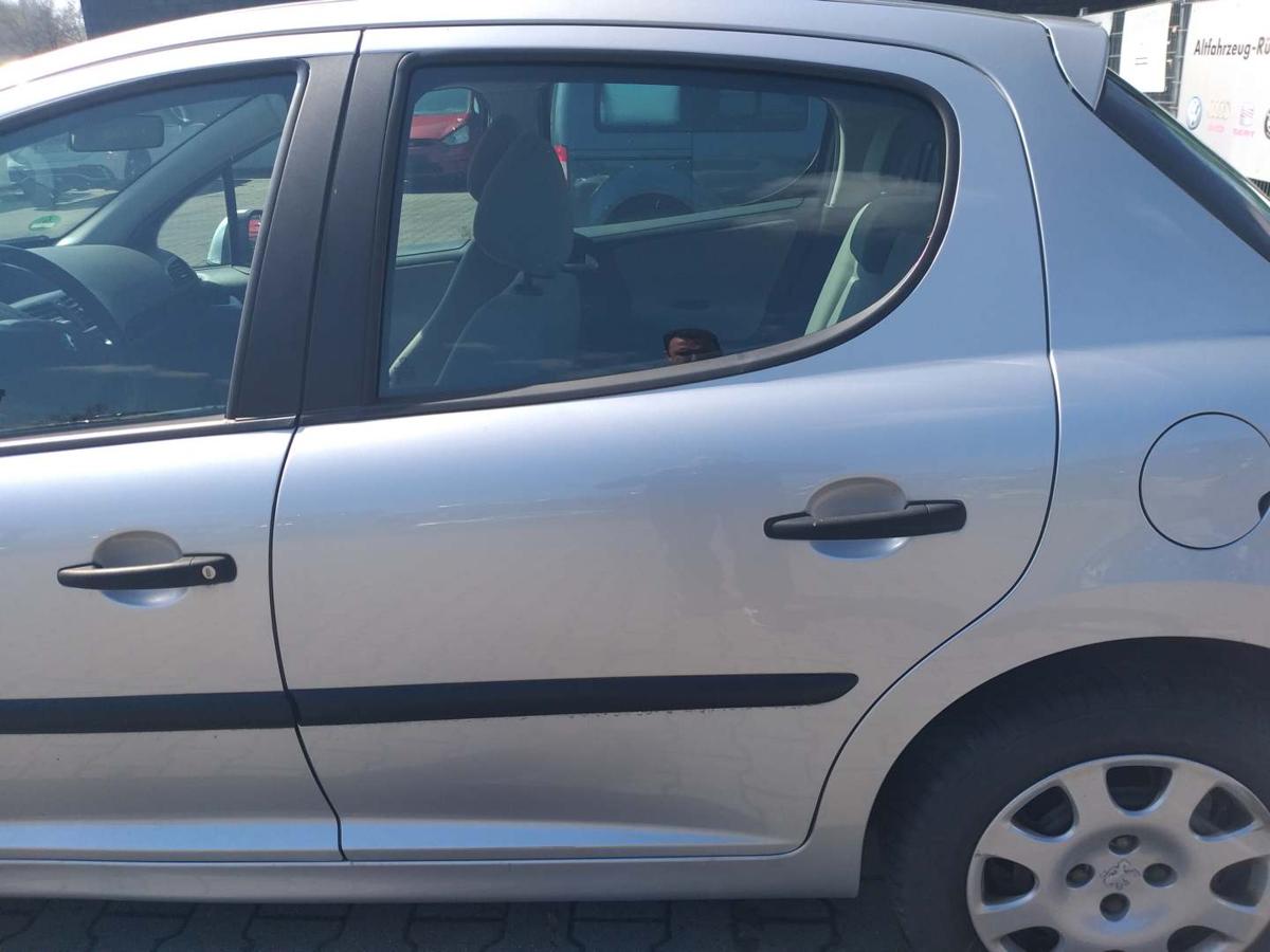 Peugeot 207 original T&uuml;r hinten links EZR Aluminium Grau Rohbau Bj.2007